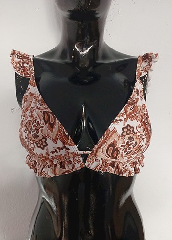 Dantel Detaylı Yılan Desenli Mini Bikini - Görsel 2