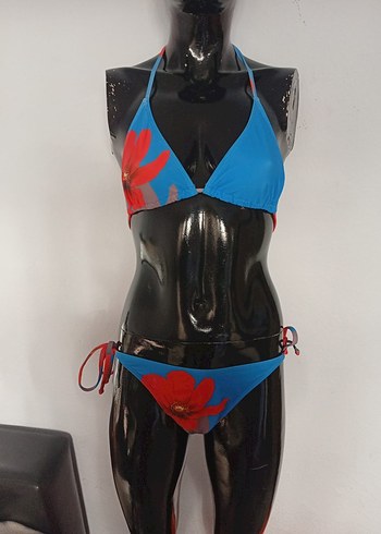 Bohem Mini Mavi Bağlamalı Pareo - Görsel 2