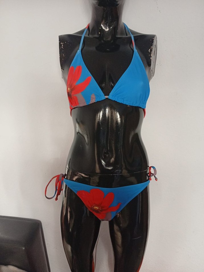 Bohem Mini Mavi Bağlamalı Pareo - Görsel 2