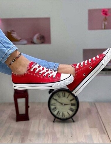 Kırmızı Kısa Converse