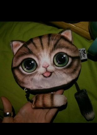 3d kedi cüzdan