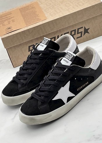 Goose Siyah Suet Yildizli Sneaker
