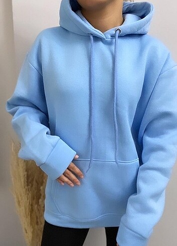 Zara Buz mavisi hoodie
