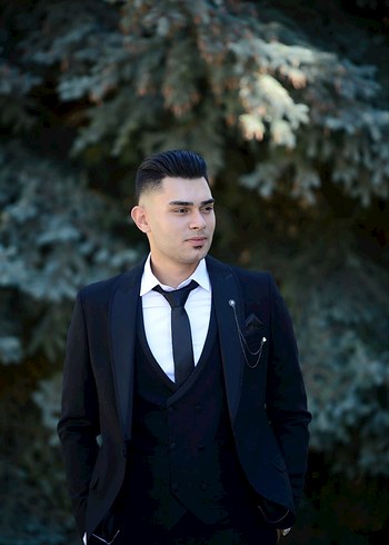 Siyah Kamuflaj Desenli Regular Fit Damatlık