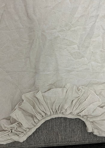 Hamile elbisesi keten kumaş - Görsel 2