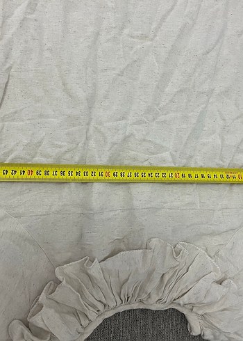 Hamile elbisesi keten kumaş - Görsel 4