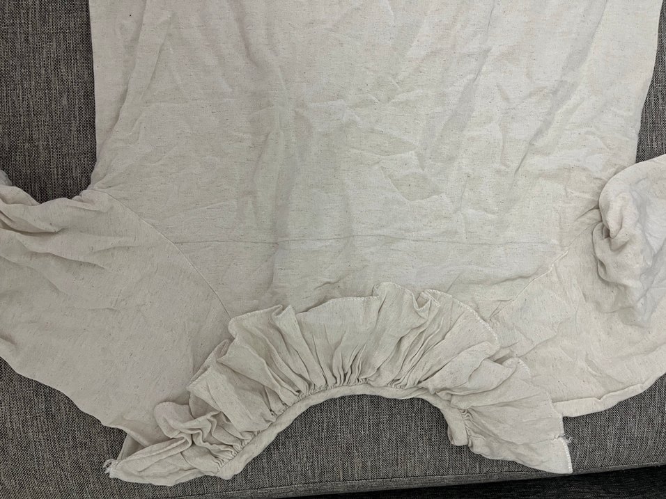 Hamile elbisesi keten kumaş - Görsel 2