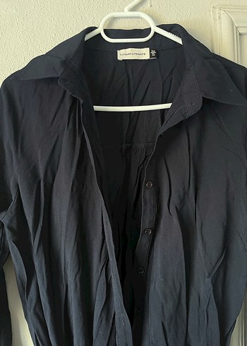 Kadın lacivert  Kemerli Uzun Tulum - Görsel 6