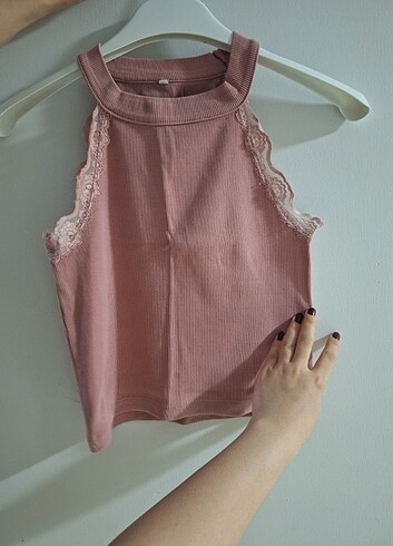 Toz pembe bluz 