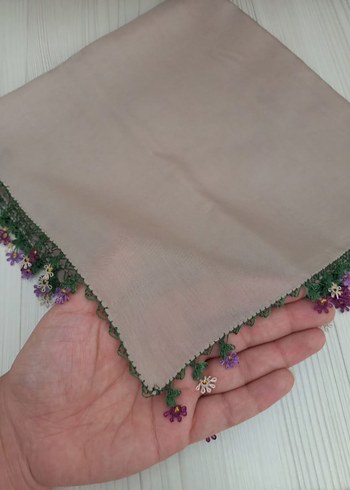 Diğer Dantel Detaylı Bej yazma