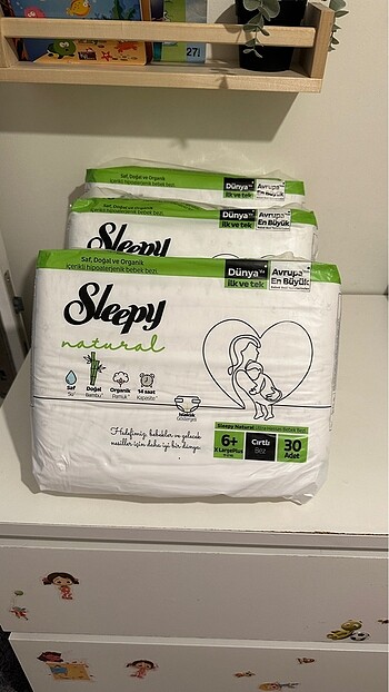 6+ numara sleepy bebek bezi
