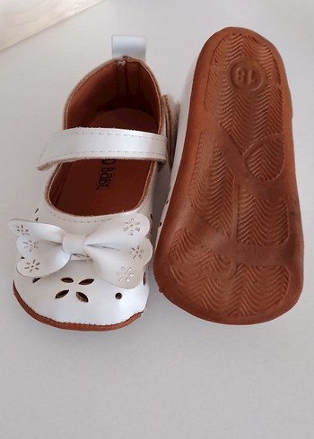 Kız Çocuk Beyaz Fiyonklu Babet Ayakkabı - Görsel 2