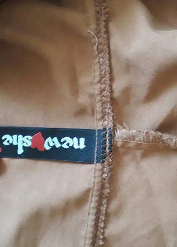 s Beden Kapüşonlu Kahverengi kadın Yağmurluk