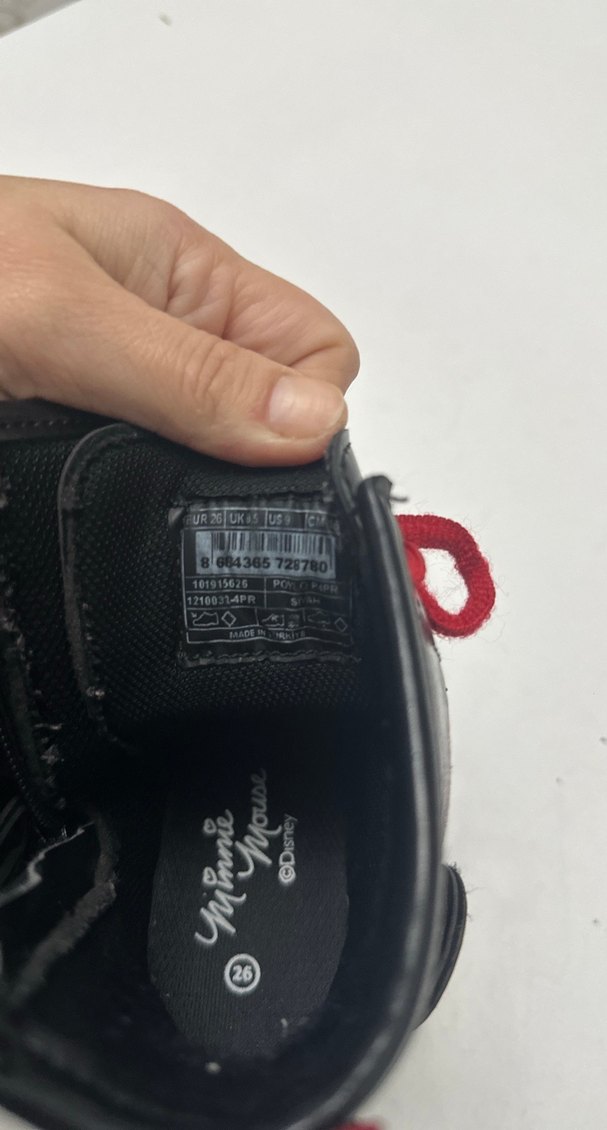 Kız Çocuk Kırmızı minnie bot 26 numara - Görsel 4