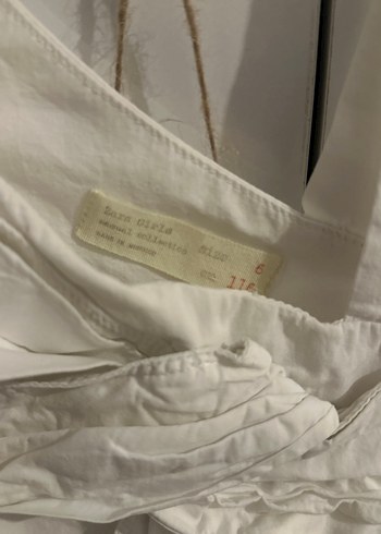 Omuz Detaylı Beyaz Kız Bluzu zara orjınal - Görsel 2