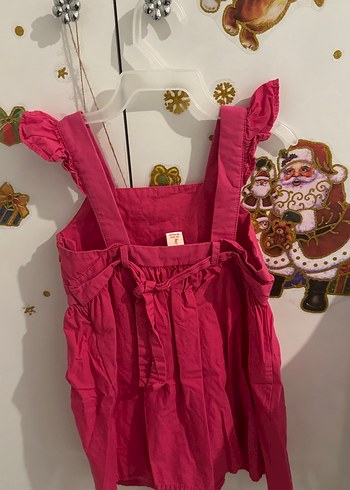 Pembe Fırfırlı Kız Çocuk Elbisesi - Görsel 2