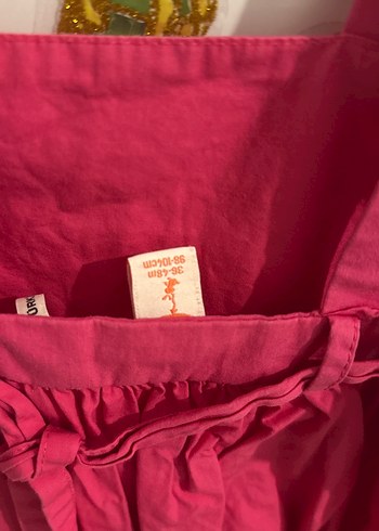 Pembe Fırfırlı Kız Çocuk Elbisesi - Görsel 3