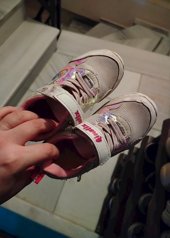 Kız Çocuk Unicorn Desenli Cırt Cırtlı Spor Ayakkabı - Görsel 2