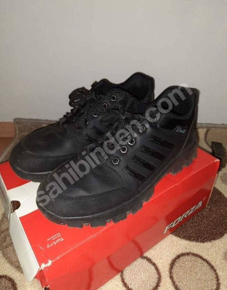 Siyah Bağcıklı Erkek Outdoor Ayakkabı - Görsel 3