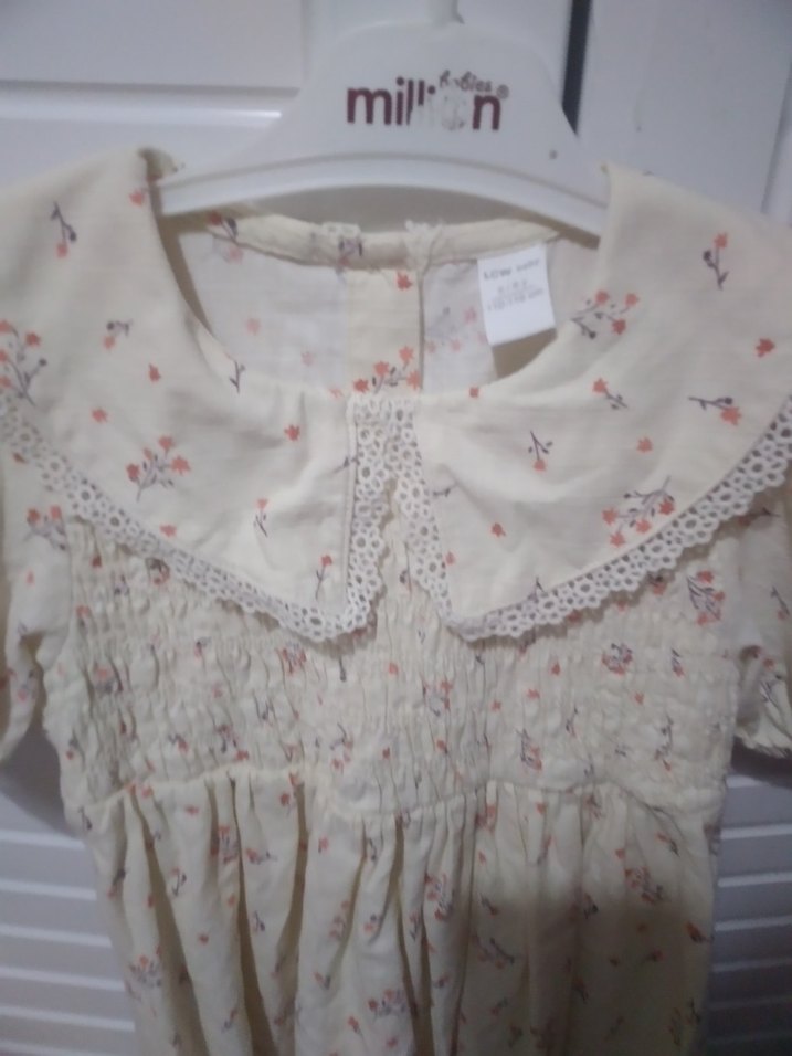 Kız Çocuk Nakışlı Pamuklu Bohem Elbise - Görsel 2