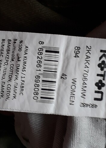 42 Beden haki Renk Jean.