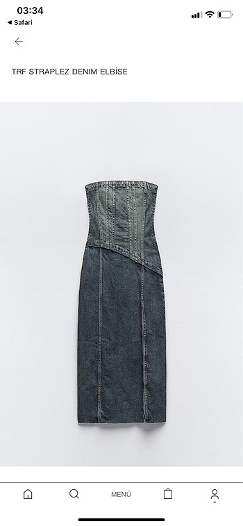 Zara jean elbise