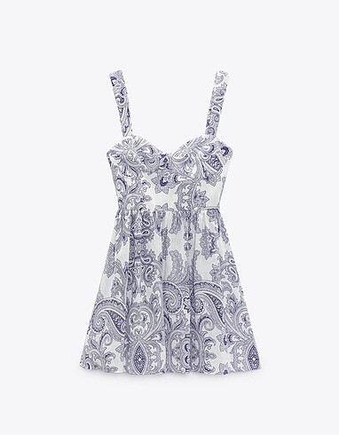 Desenli mini elbise