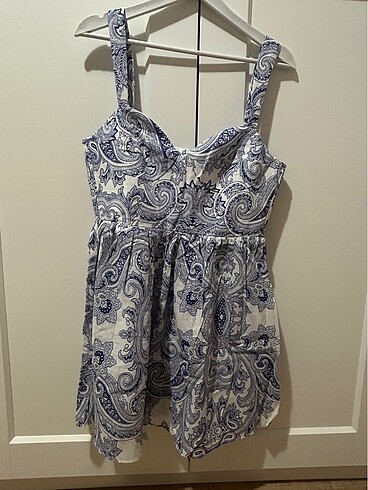 Zara Desenli mini elbise