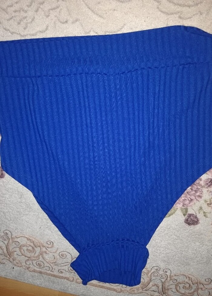 Petrol mavisi bluz - Görsel 2