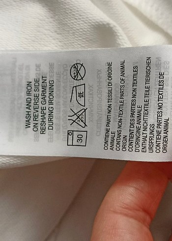 guucı marka 
Erkek Beyaz Uzun Kollu Baskılı Polo Tişört - Görsel 4