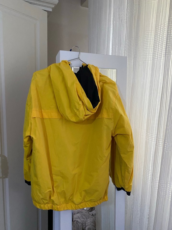 Sarı Erkek Yağmurluk Fermuarlı - Görsel 3