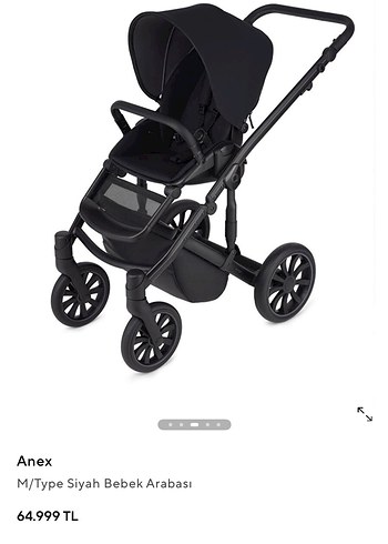 Siyah Bebek Arabası, Koyu Renkli - Görsel 4