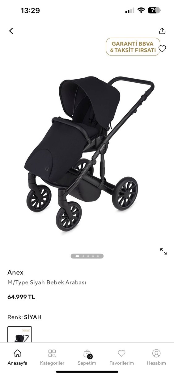 Siyah Bebek Arabası, Koyu Renkli - Görsel 3