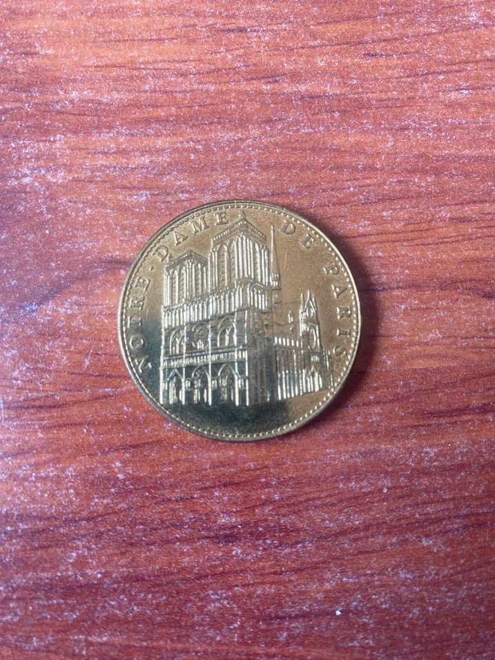 NOTRE DAME DE PARİS CATEDRAL COİN 2003 - Görsel 2
