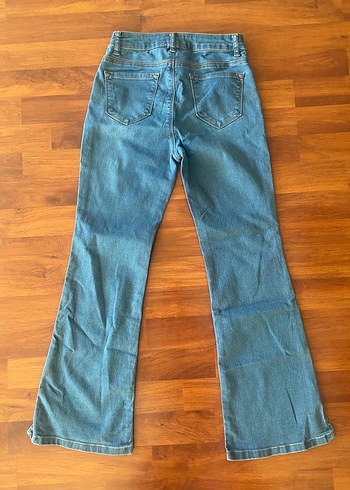 s Beden Mavi Kadın Denim Midi Pantolon