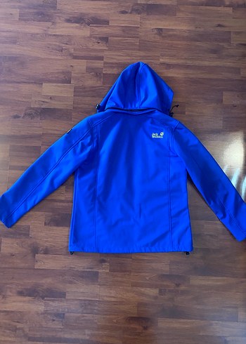 Kapüşonlu Mavi Fermuarlı Ceket - Görsel 3
