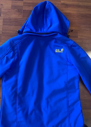 Kapüşonlu Mavi Fermuarlı Ceket - Görsel 2