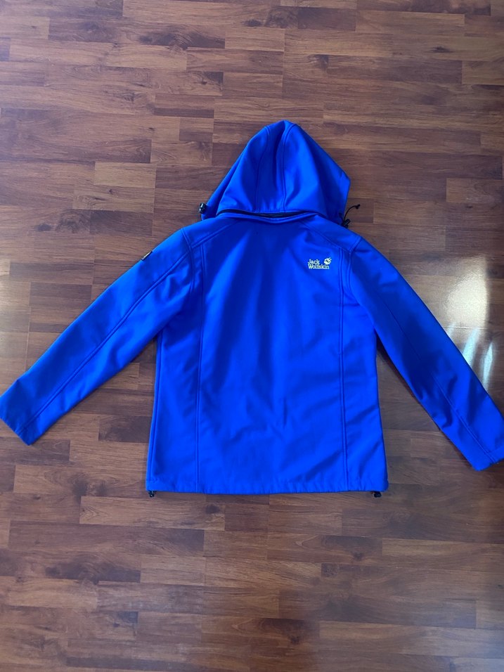 Kapüşonlu Mavi Fermuarlı Ceket - Görsel 3