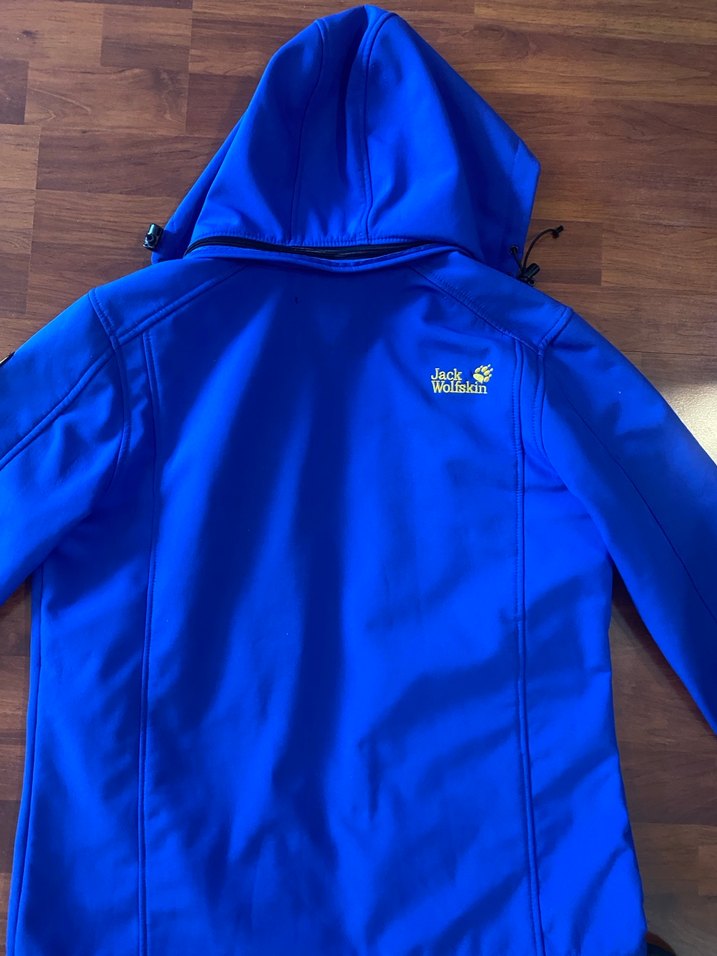 Kapüşonlu Mavi Fermuarlı Ceket - Görsel 2