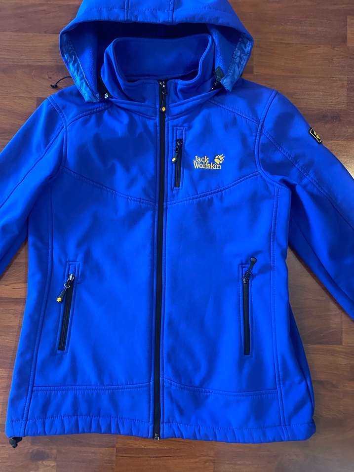 Kapüşonlu Mavi Fermuarlı Ceket - Görsel 4