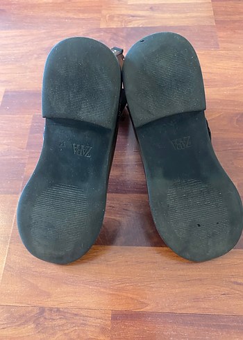 ZARA Siyah Deri Kız Çocuk Bot, Tokalı, Topuklu - Görsel 8