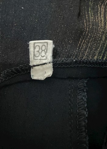 Siyah Bağcıklı Midi Kadın Kumaş Pantolon - Görsel 3