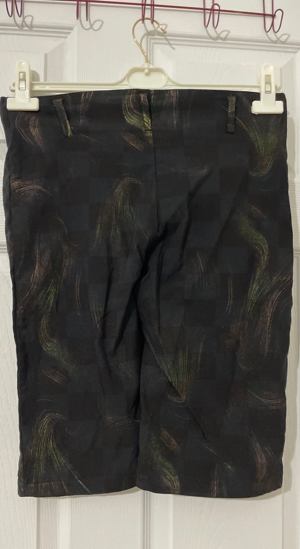 Siyah Bağcıklı Midi Kadın Kumaş Pantolon - Görsel 4