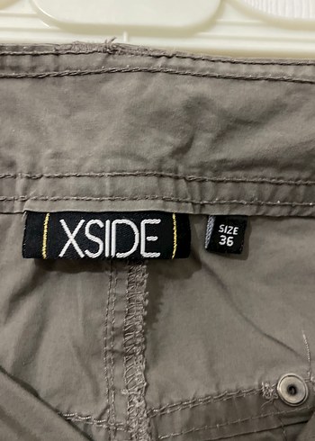 Kahverengi Keten Kadın Midi Pantolon - Görsel 4