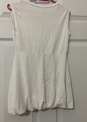 Beyaz Kolsuz Hamile Bluzu - Görsel 3