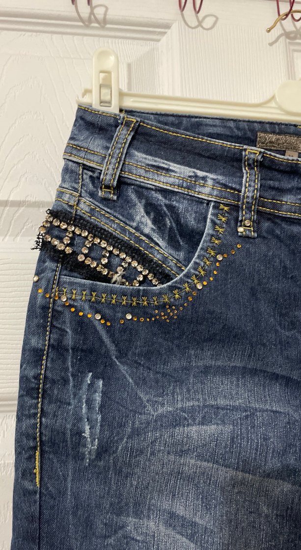 Kadın Lacivert Bol Kesim Denim Pantolon - Görsel 2