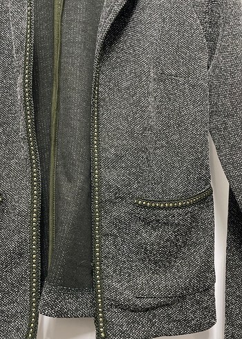 Gri Kadın Midi Ceket - Görsel 2