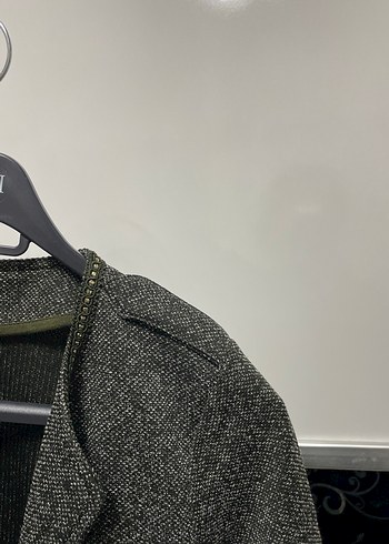 Gri Kadın Midi Ceket - Görsel 4