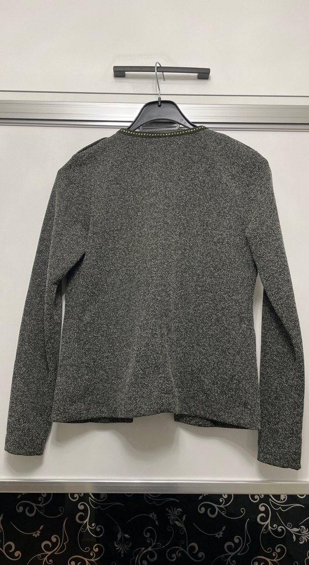 Gri Kadın Midi Ceket - Görsel 5