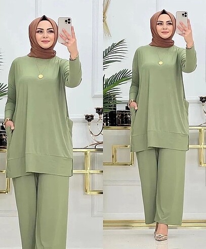 xl Beden Sandy kumaş ikili takım